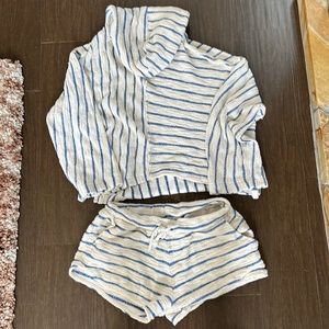 Striped Sort/Hoodie Set